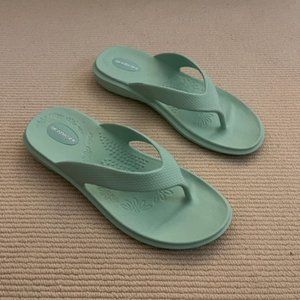 Okabashi Flip Flops, Women's, Seafoam Green, Medium